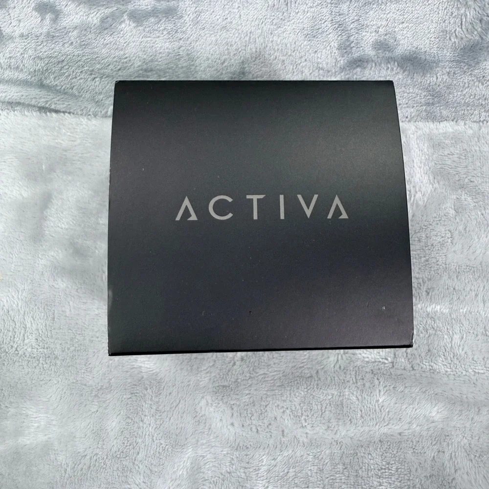 Activa Mens Shock Resistant Multi-Function Sport Watch Black White Splatter